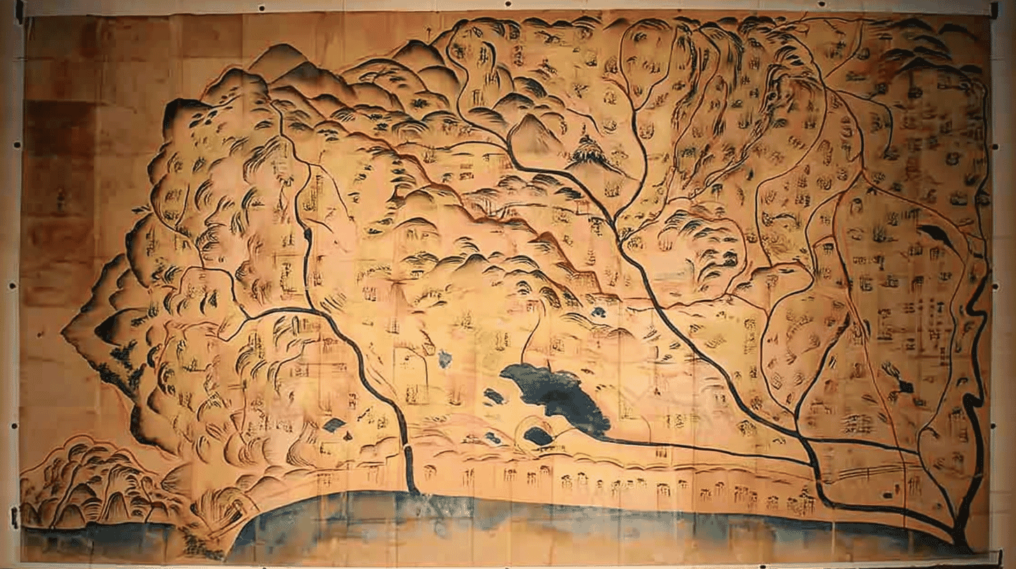 Map of Kubiki County, Echigo Province