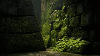 江戸城跡のヒカリゴケ生育地