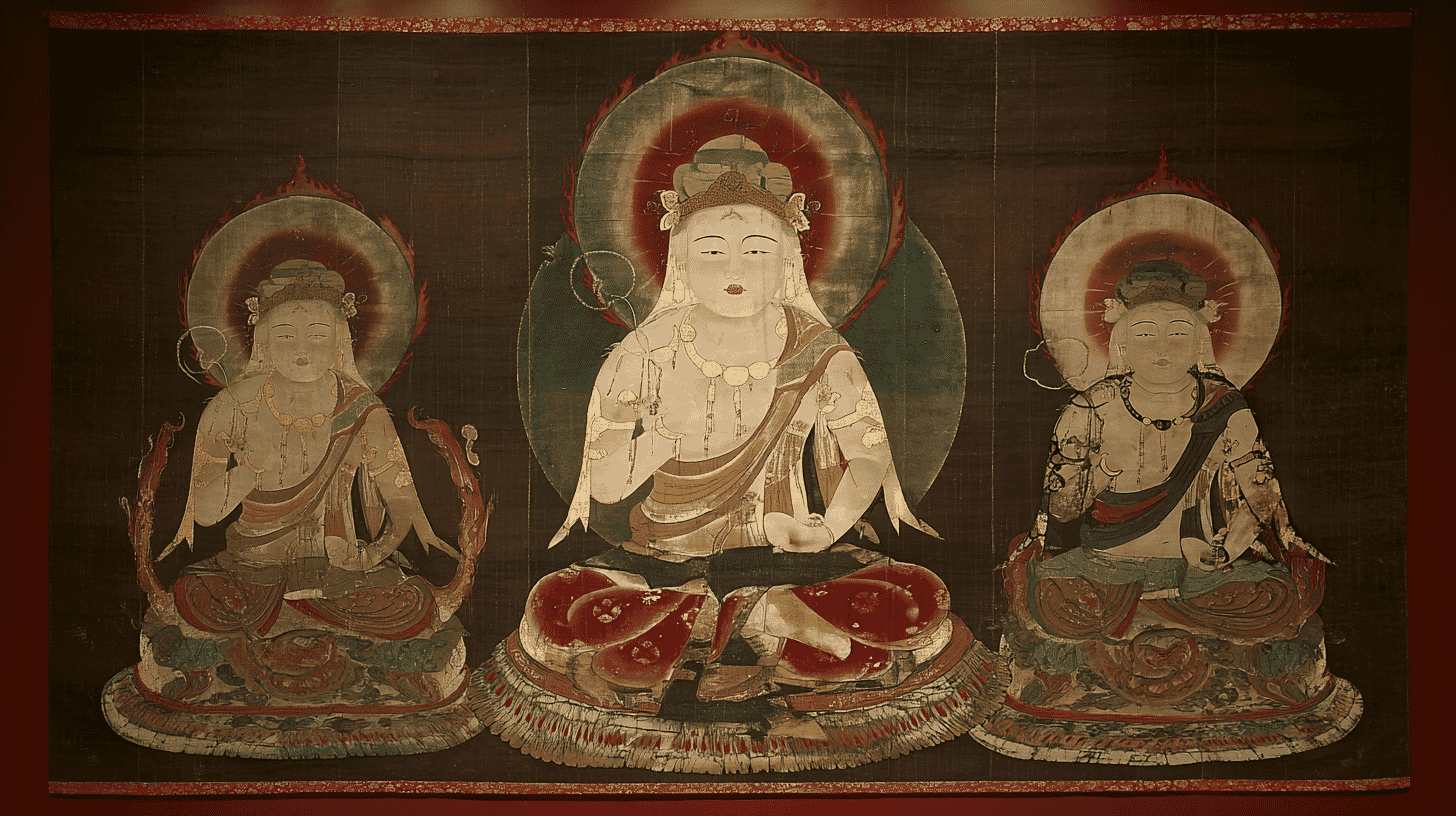 Twelve Devas in Color on Silk