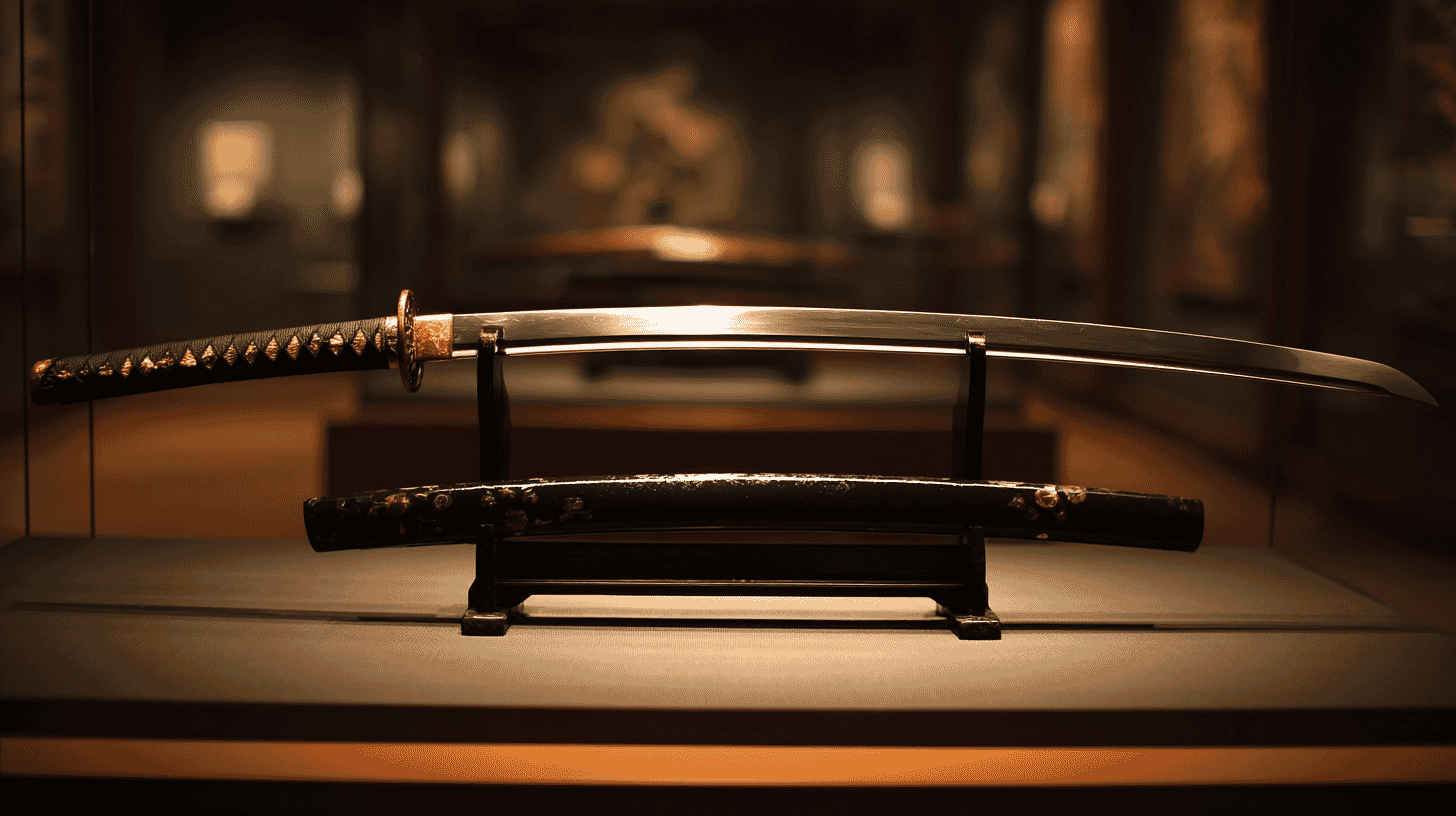 Sword (Gold Inlay Inscription Rai Kunimitsu Surijo / Hon'a