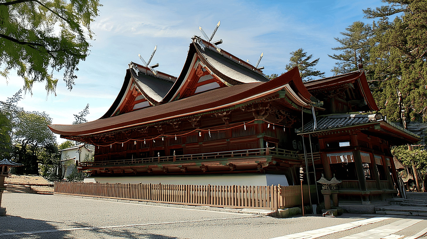 Kibitsu Shrine Main Hall and Worship Hall
