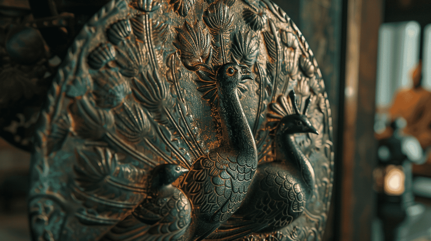 Peacock Pattern Ribbon