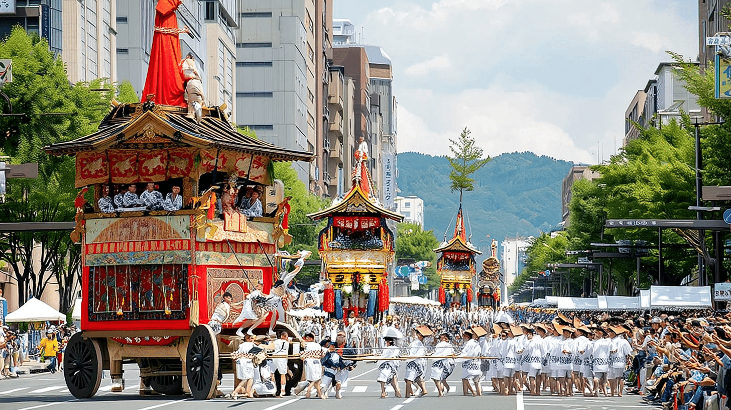 Gion Festival at Yasaka Shrine in Kyoto