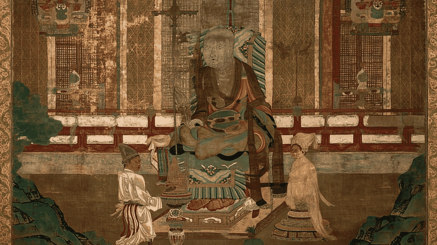 16 Arhats in Color on Silk
