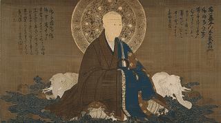 絹本著色無準師範像