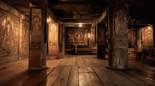 五重塔初重壁画（板絵著色）