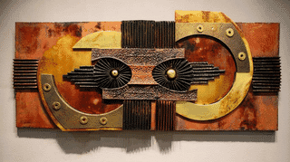 ブルータリスト・ウォールスカルプチャー(溶接鋼)