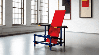 レッド＆ブルーチェア