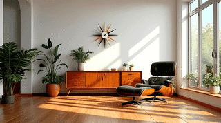 サンバースト クロック