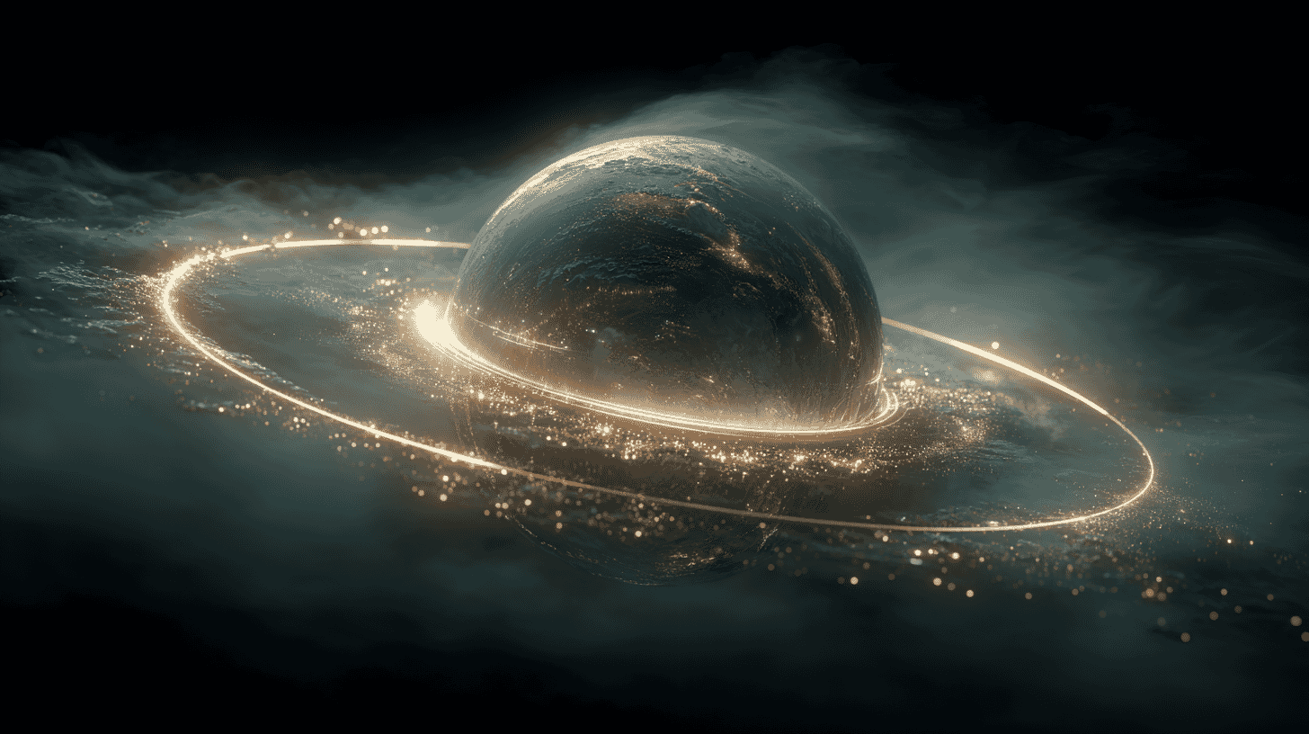 Saturn-Ring Laser: A Self-Assembling Chiral Microsphere That Aims Light