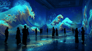 Ukiyo-e Digital Art Exhibition: Hokusai and Sharaku Come Alive in Osaka's Immersive Experience